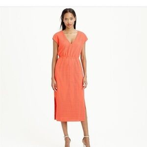 J. Crew Vibrant Orange Midi Dress - size 4